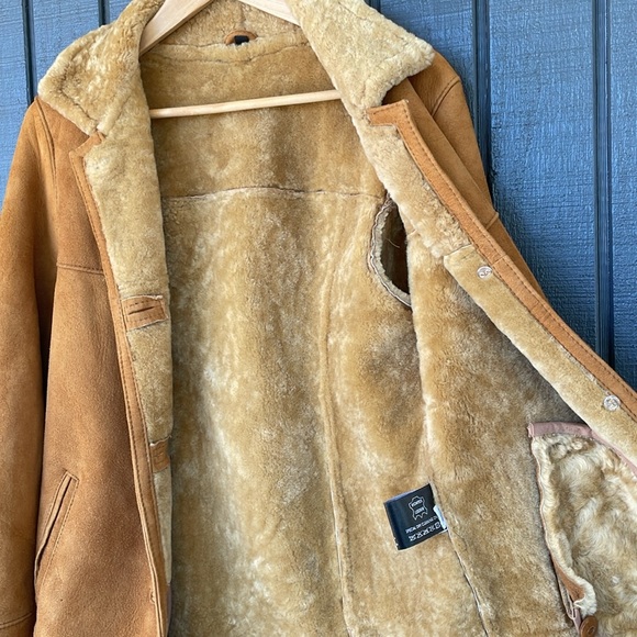 Shearling Suede Coat Vintage - Picture 4 of 10